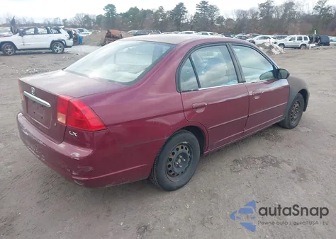 2002 Honda Civic Lx из США, поврежденный, VIN 2HGES16582H526126
